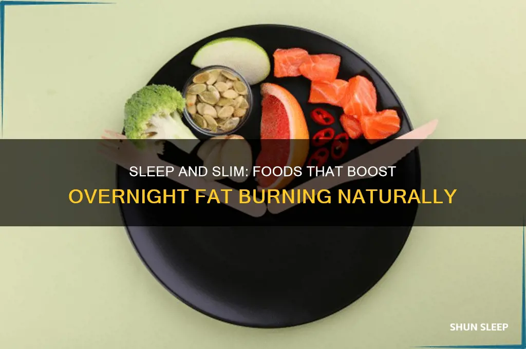 what foods help burn fat while you sleep