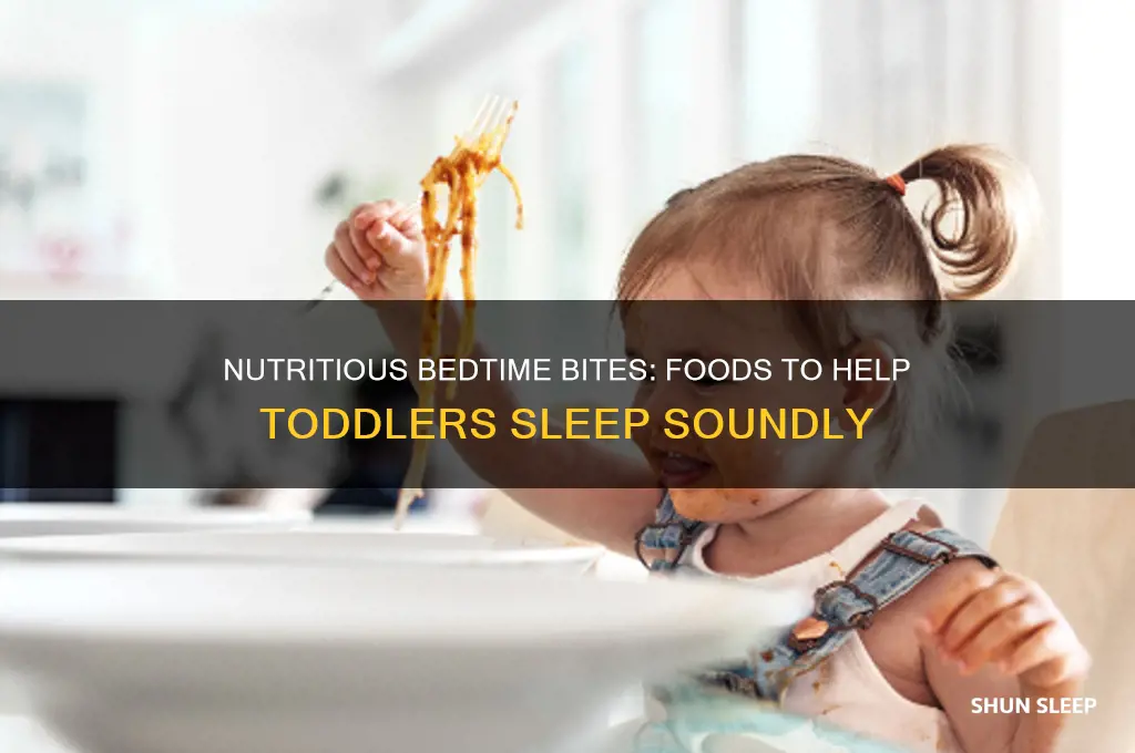 what foods help toddler sleep
