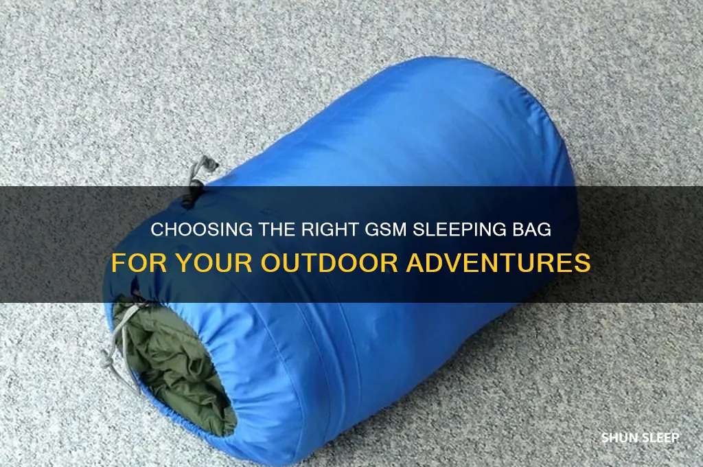 what gsm sleeping bag should i get