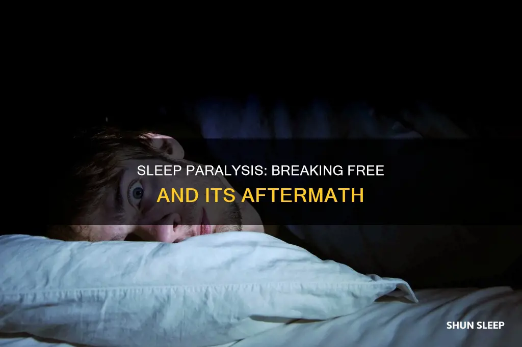 what happen if you wake up from sleep paralysis