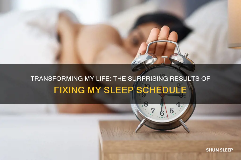 what happened after getting sleep schedule