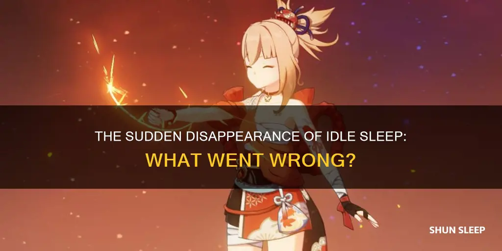what happened to idle sleep