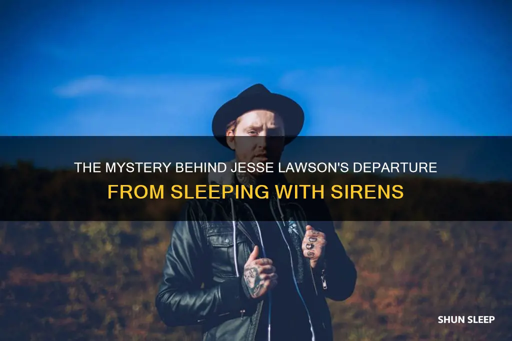 what happened to jesse from sleeping with sirens