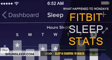 Fitbit Sleep Stats: What Happened on Monday?