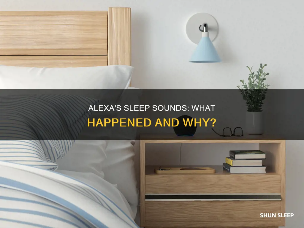 what happened to sleep sounds on alexa