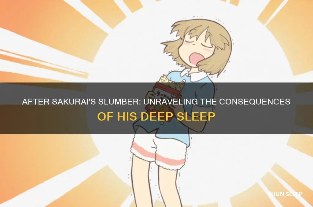 what happens after sakurai gets put to sleep