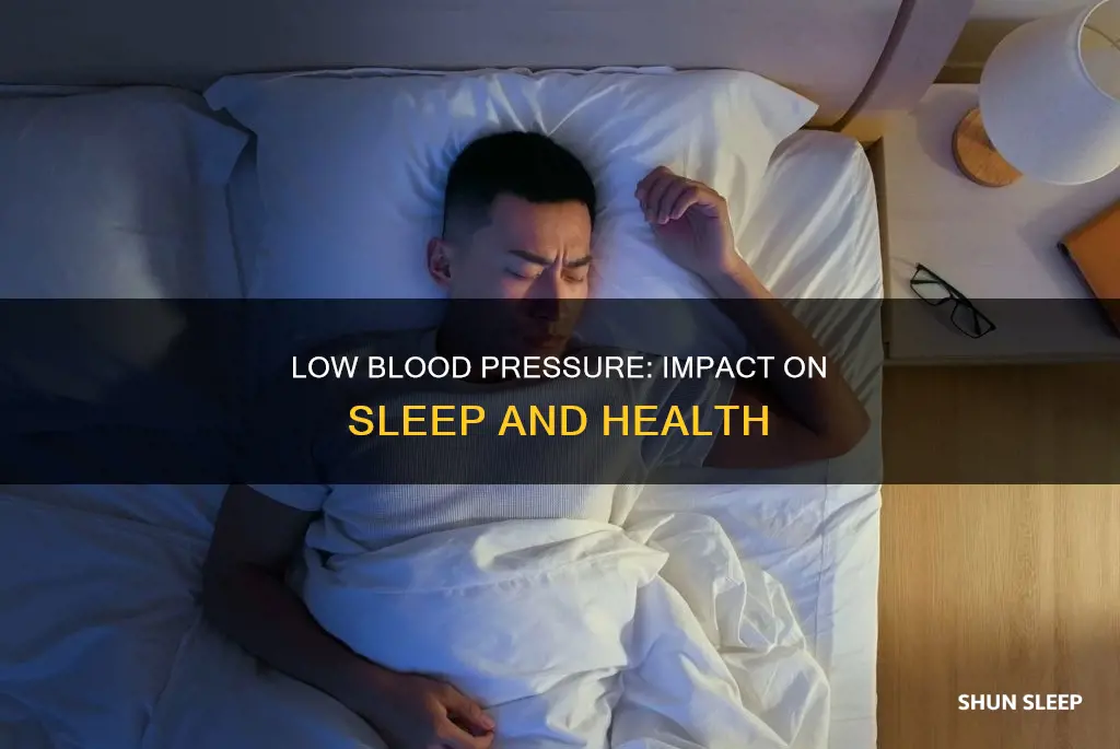 what happens blood pressure too low sleeping