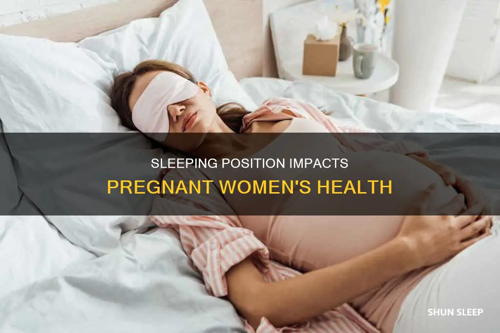 what happens if a pregnant woman sleeps on her back