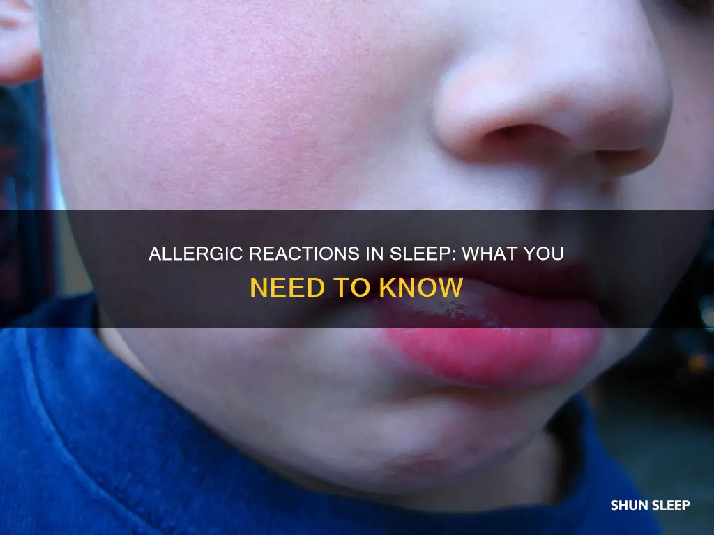 what happens if allergic reaction while sleeping