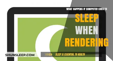 Computer Sleep During Rendering: What's the Fallout?