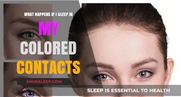 Sleeping in Colored Contacts: What Are the Risks?