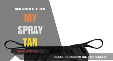 Spray Tan Mishap: What Happens If You Sleep?