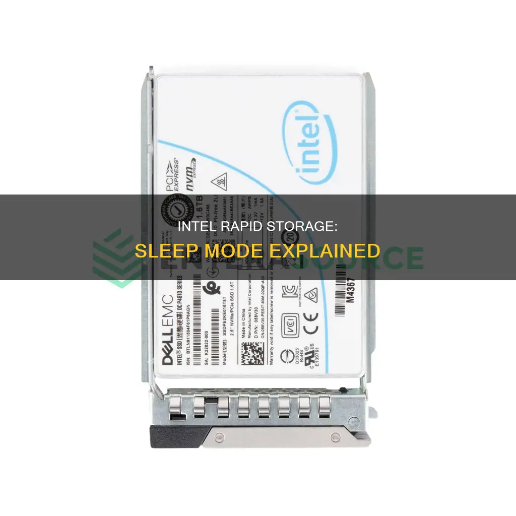 what happens if i sleep intel rapid storage technology