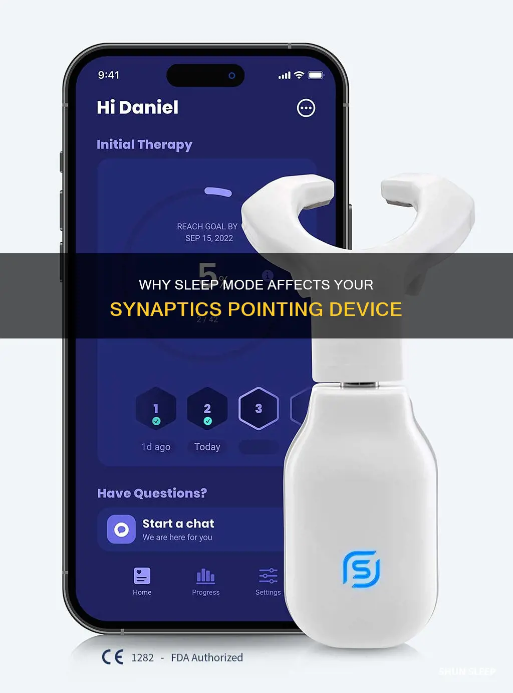 what happens if i sleep synaptics pointing device