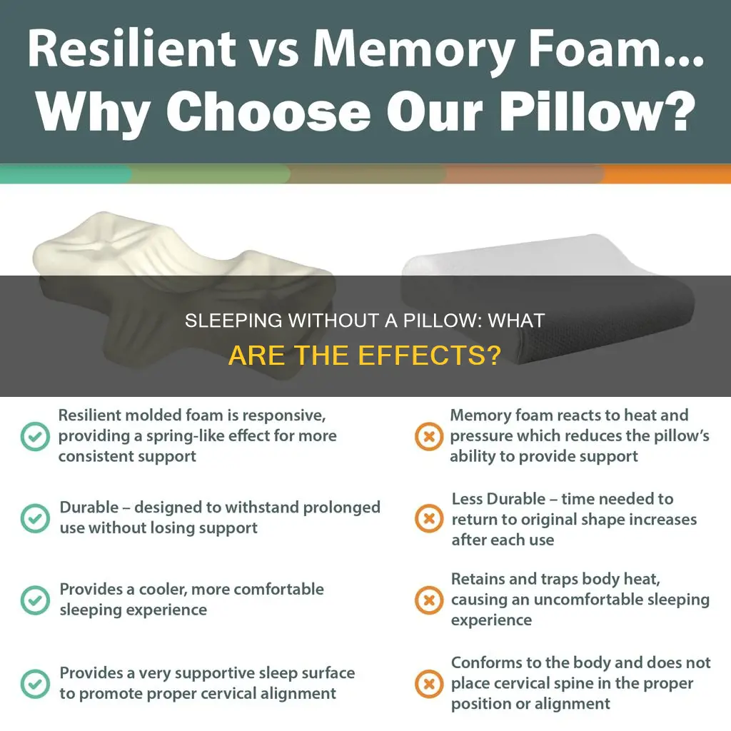 what happens if i sleep without a pillow