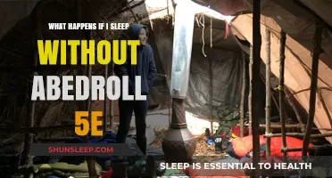 Sleeping Without a Bedroll: Risky Business