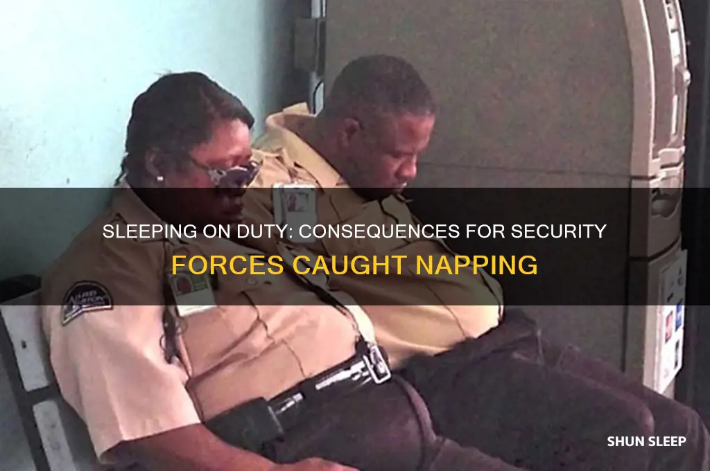 what happens if security forces get caught sleeping