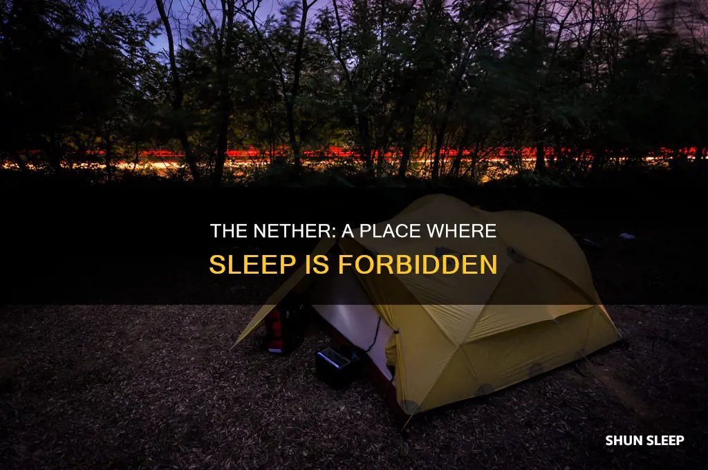 what happens if sleep in nether