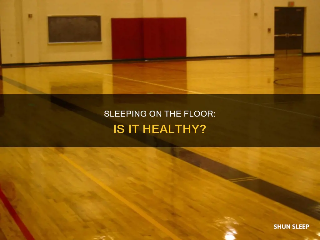 what happens if u sleep on the floor
