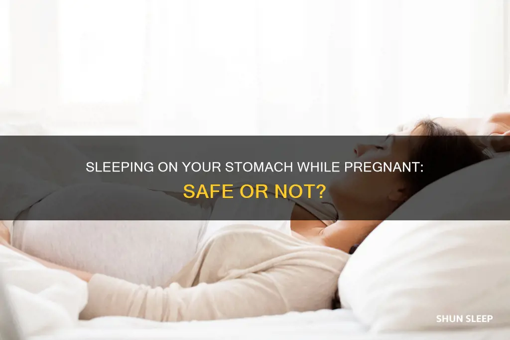 what happens if u sleep on your stomach when pregnant