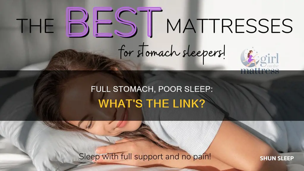 what happens if u sleep with a full stomach