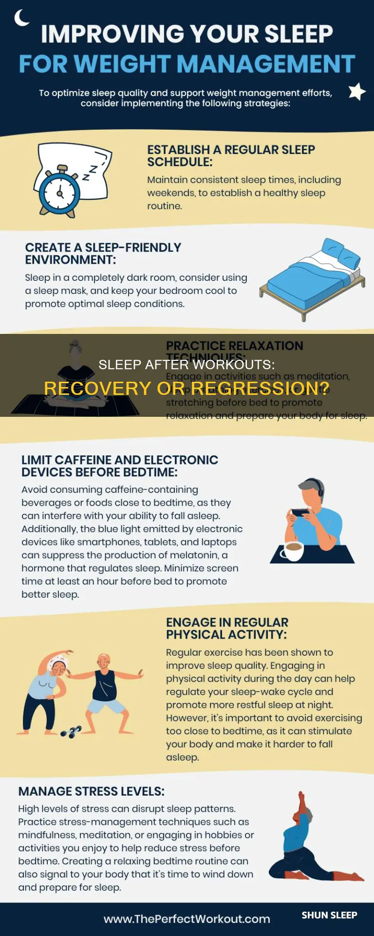 what happens if we sleep after workout