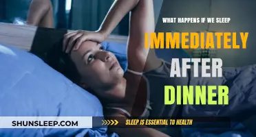 Dinner and Sleep: A Dangerous Mix?