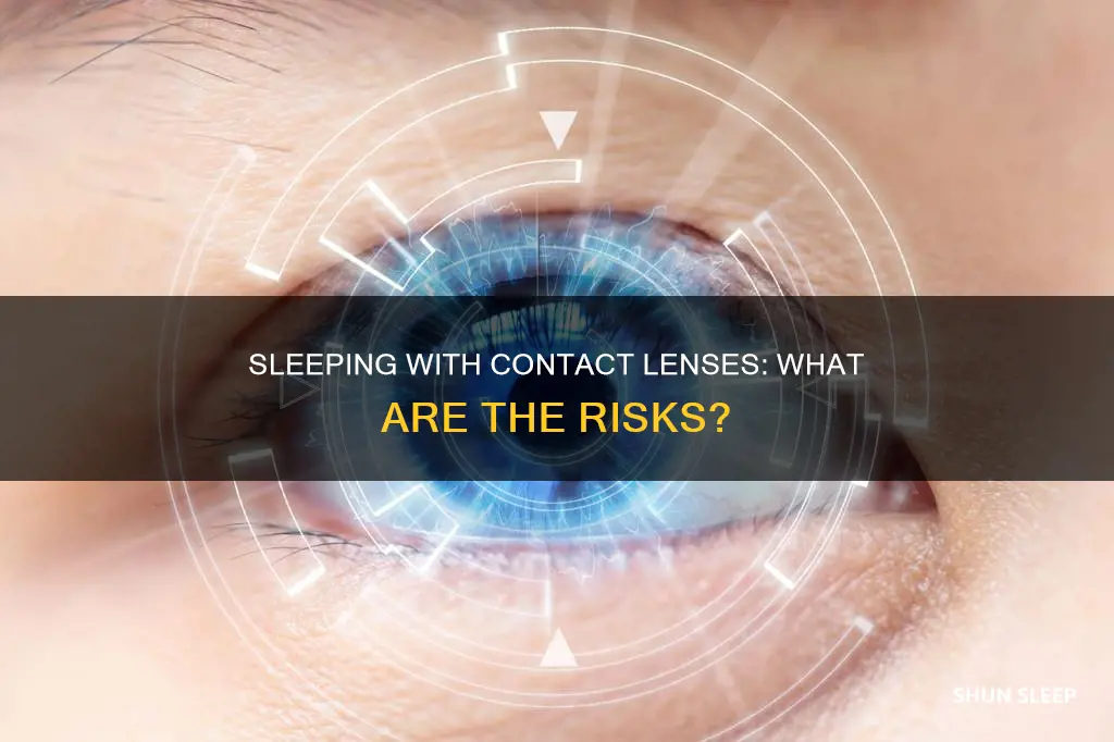 what happens if we wear lens and sleep
