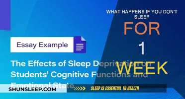 Sleep Deprivation: The Consequences of a Week Without Sleep