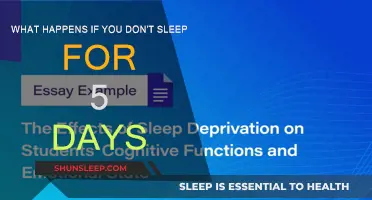 The Dangers of Sleep Deprivation: 5 Days Without Sleep