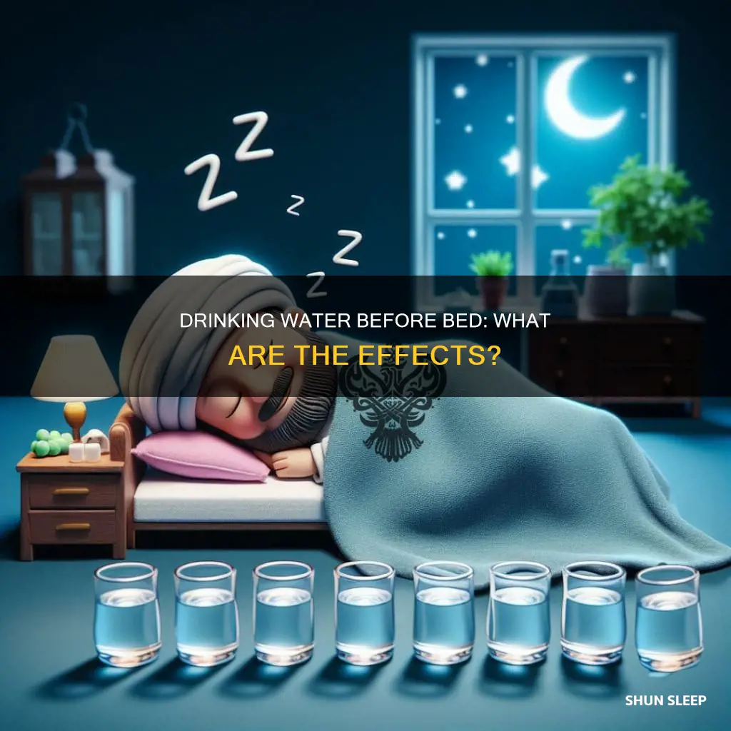 what happens if you drink water before sleeping
