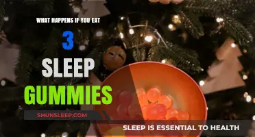 Sleep Gummies: Overdosing on Three Can Cause Drowsiness