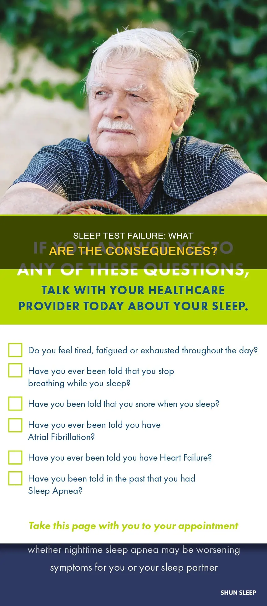 what happens if you fail a sleep test