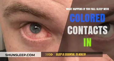 Sleeping with Colored Contacts: What Are the Risks?