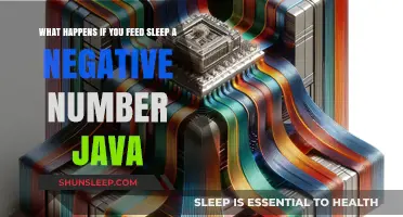 Negative Numbers and Sleep: Java's Response