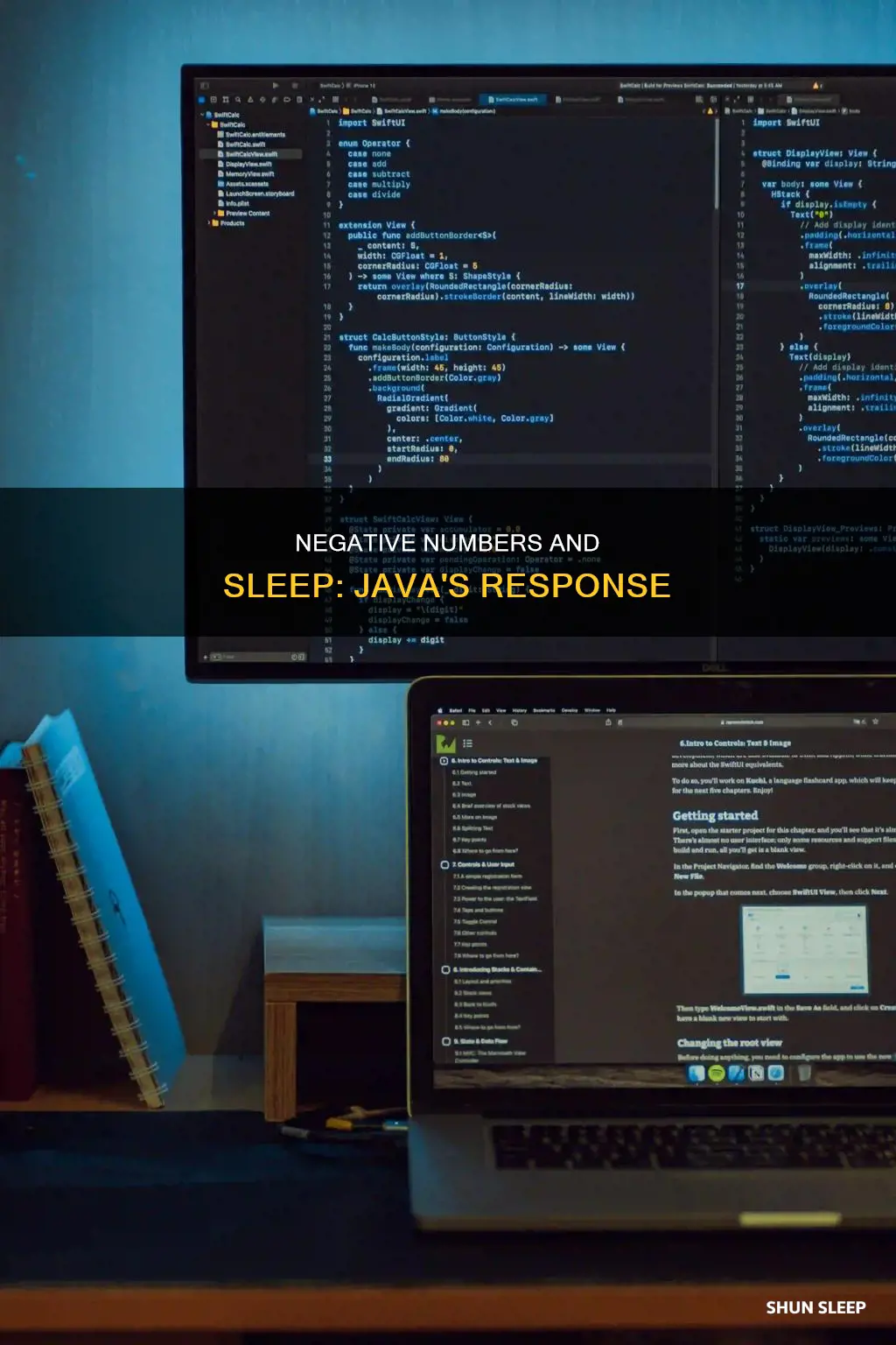 what happens if you feed sleep a negative number java