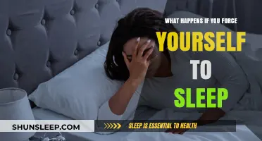 Forcing Sleep: What Are the Consequences?