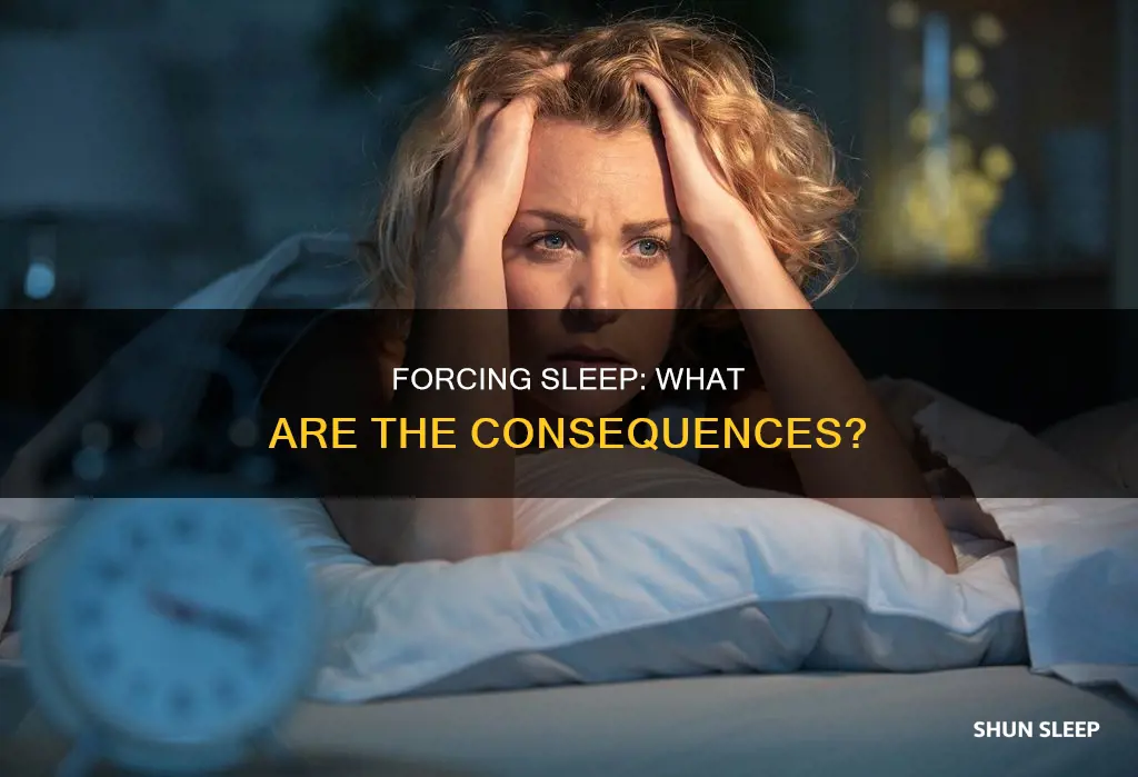 what happens if you force yourself to sleep