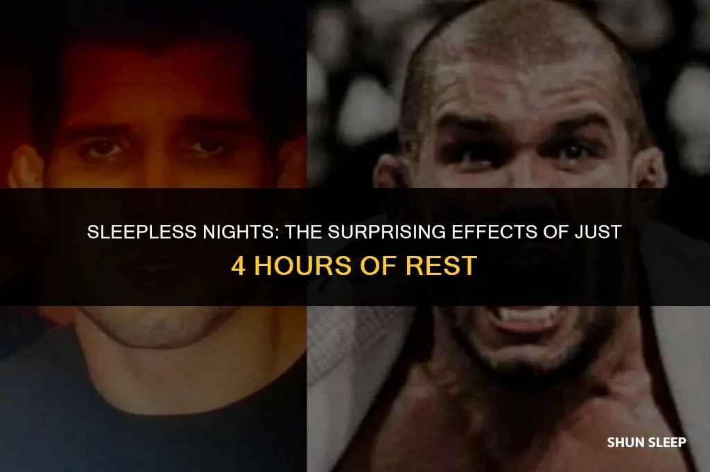 what happens if you get 4 hours of sleep