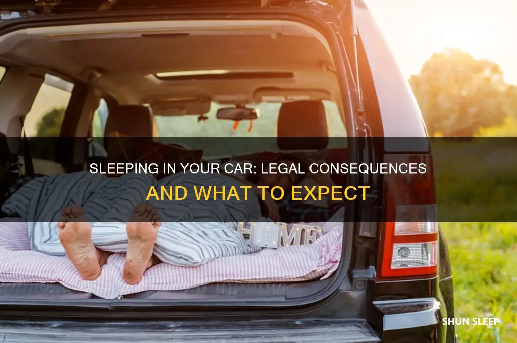 what happens if you get caught sleeping in your car