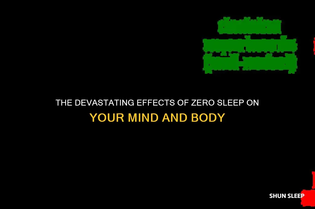 what happens if you get no sleep