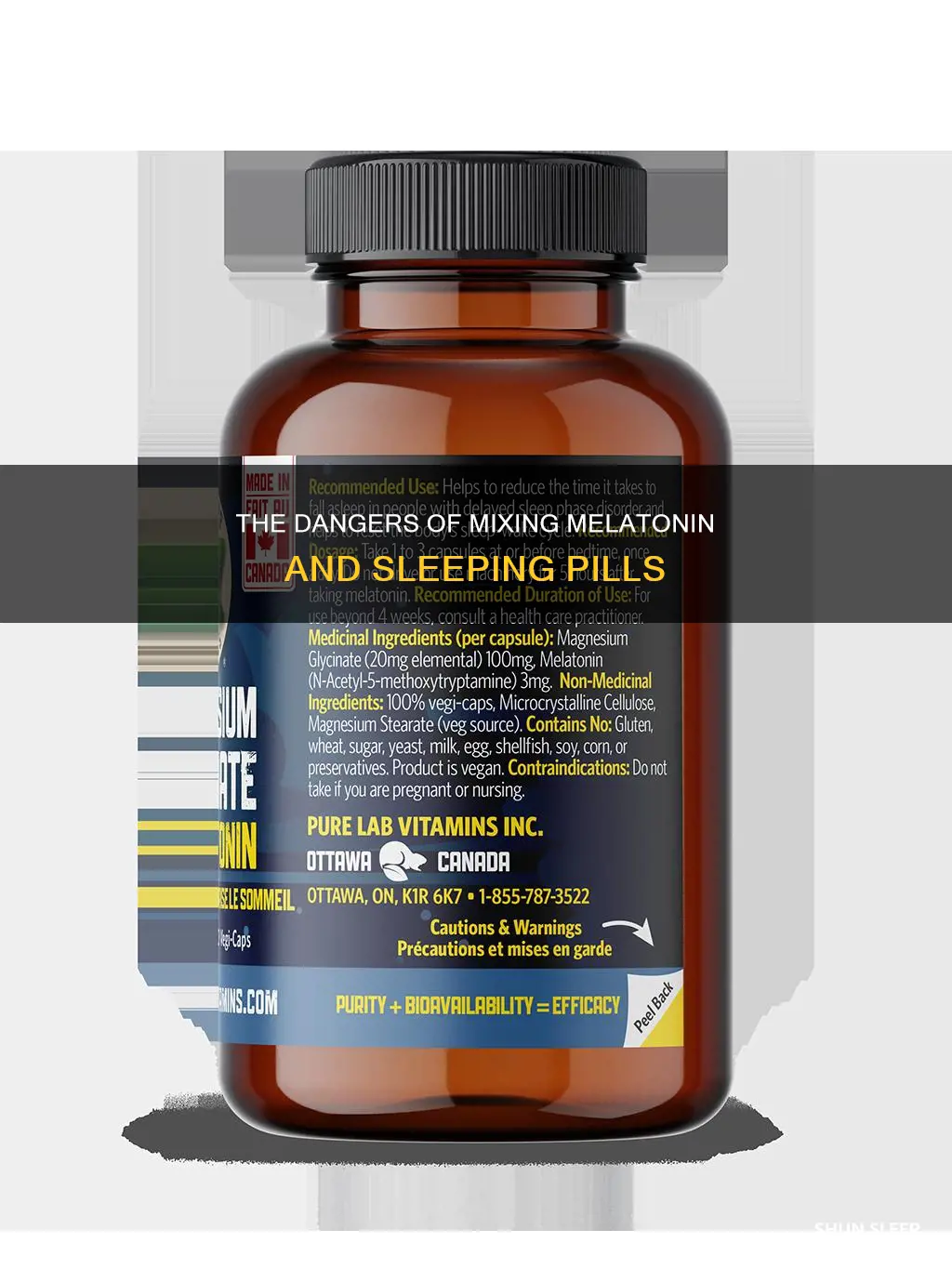 what happens if you mix melatonin and sleeping pills