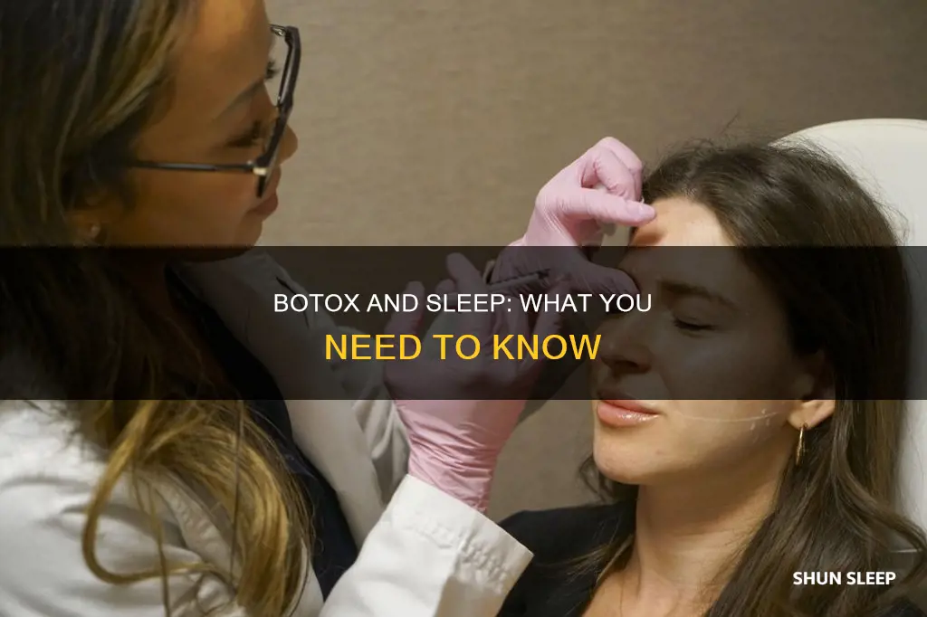 what happens if you sleep after botox