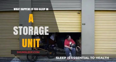 Exploring the Risks of Sleeping in a Storage Unit