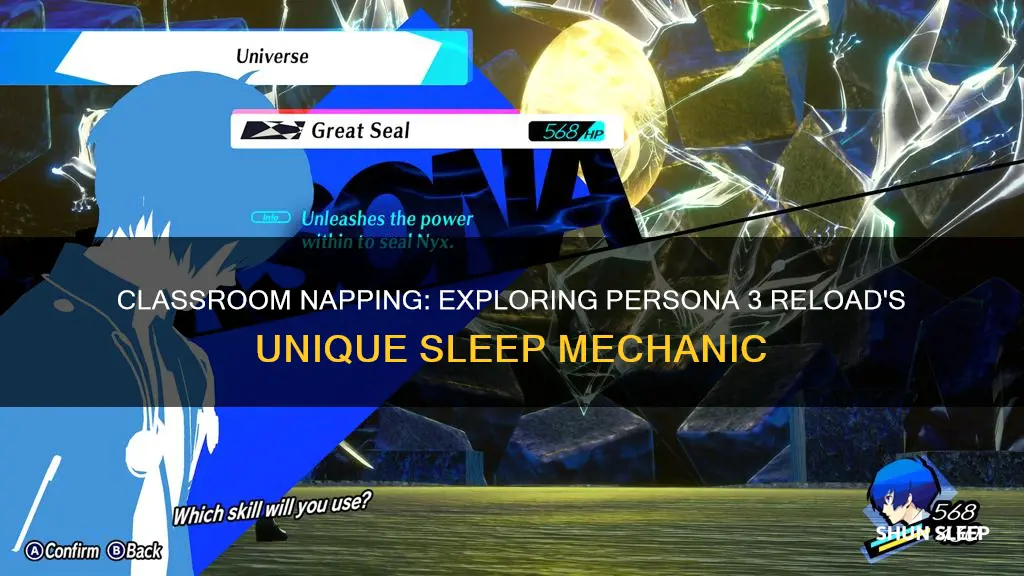 what happens if you sleep in class persona 3 reload
