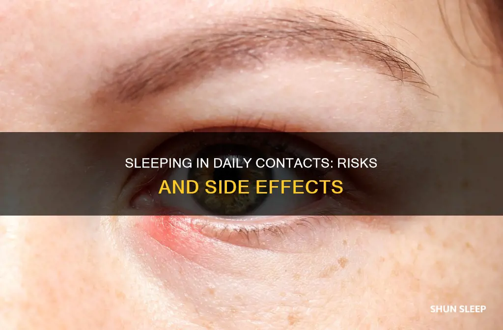 what happens if you sleep in daily disposable contacts