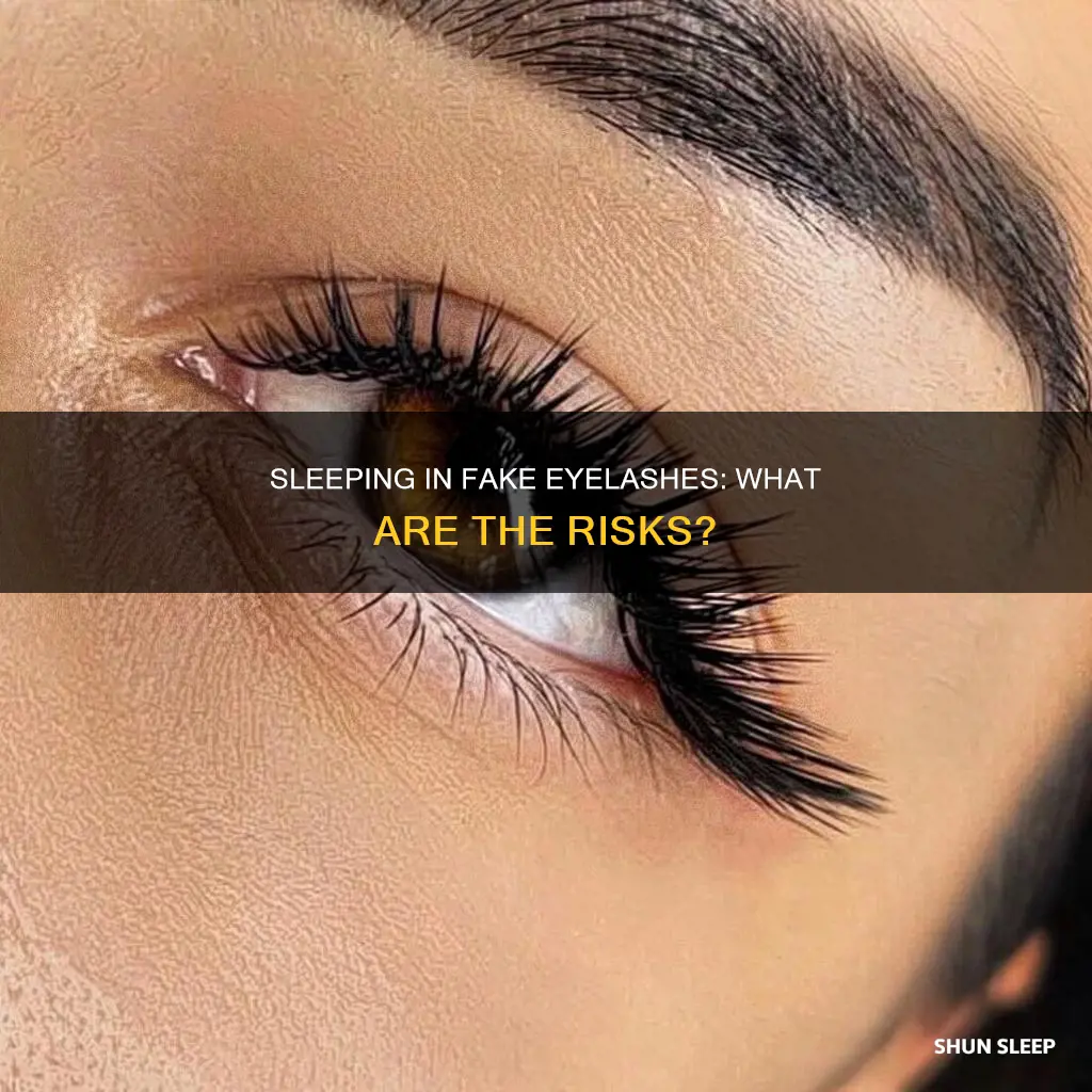 what happens if you sleep in fake eyelashes