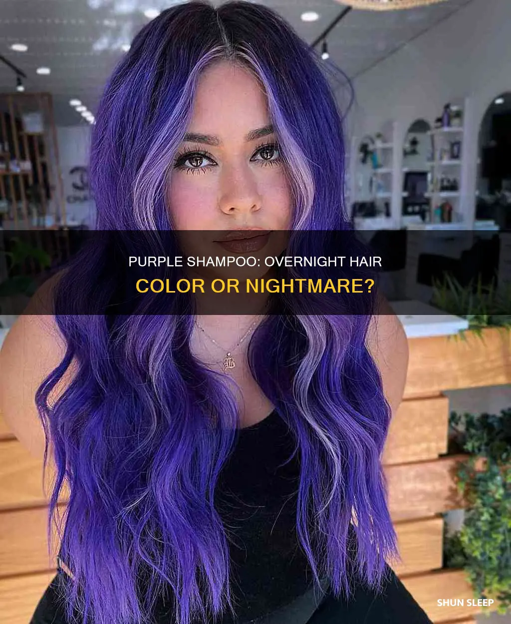 what happens if you sleep in purple shampoo