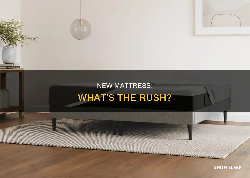 what happens if you sleep on a mattress too soon