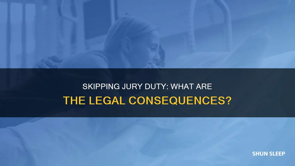 what happens if you sleep through jury duty
